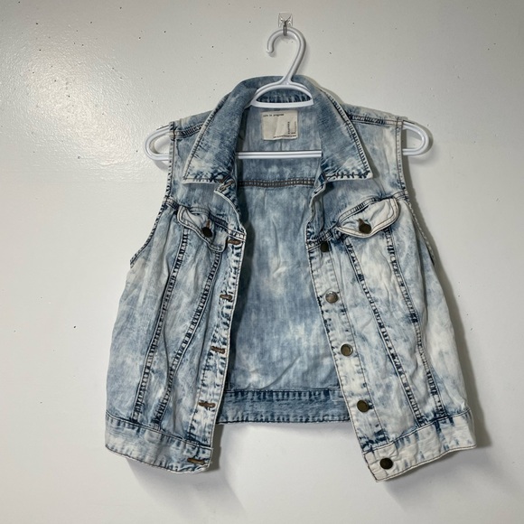 LIFE IN PROGRESS denim vest - Picture 1 of 5